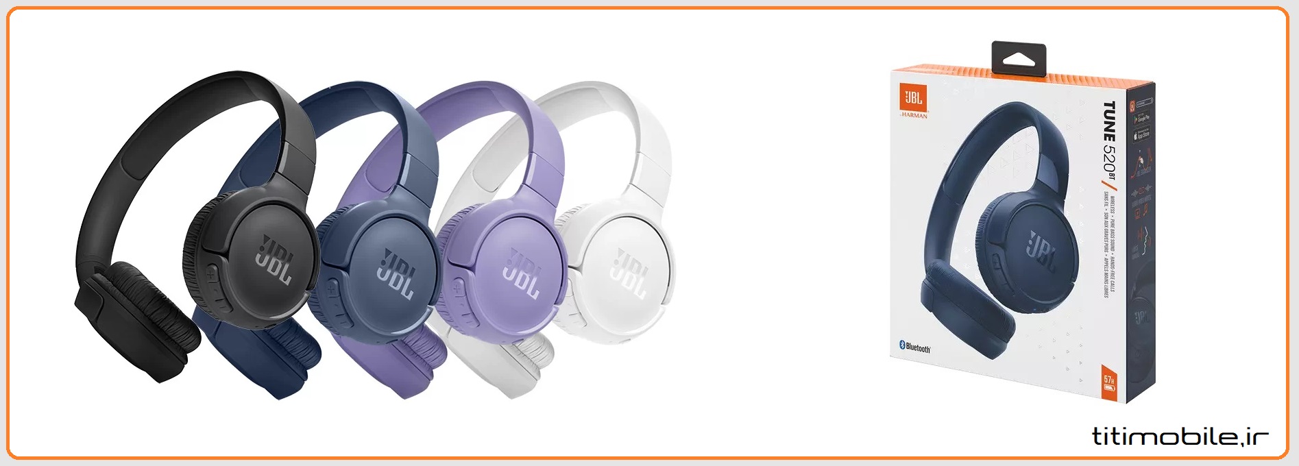 هدفون بلوتوثی جی بی ال مدل JBL Tune 520