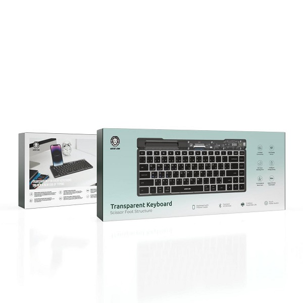 کیبورد شفاف گرین لاین مدل Transparent keyboard