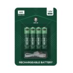 باتری نیم قلمی قابل شارژ گرین لاین Green Lion Rechargeable Battery AA - 500mWh 1.6V