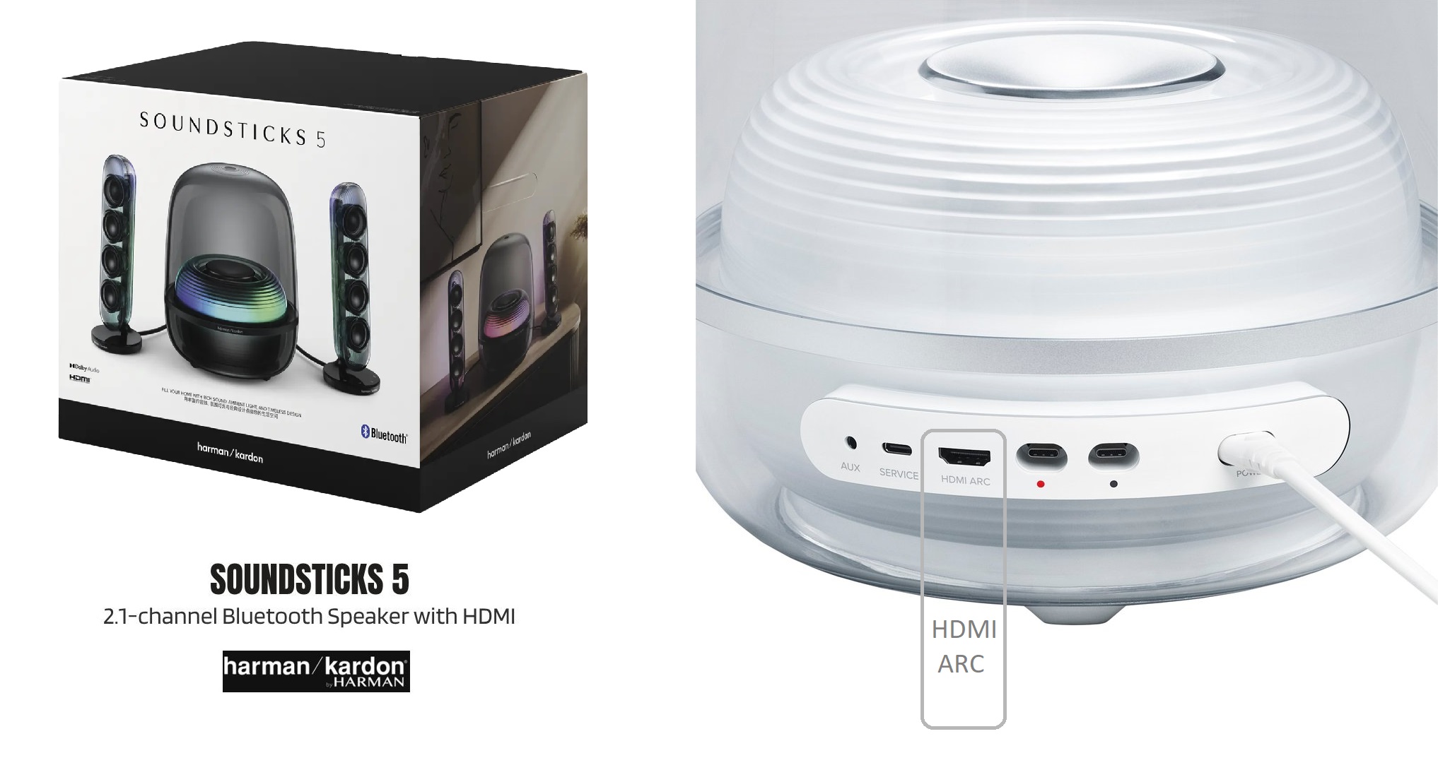 اسپیکر بلوتوثی هارمن کاردن مدل Soundsticks 5