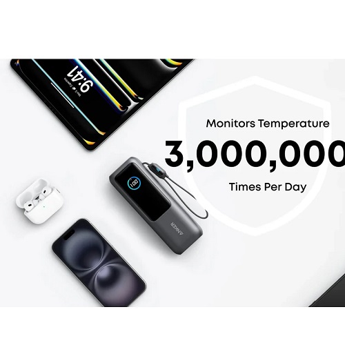 پاوربانک 100 وات انکر مدل A1695 ظرفیت 25000 میلی آمپر ساعت