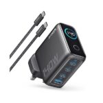 شارژر دیواری 140 وات 4 پورت انکر مدل B0DPKP7RD8 به همراه کابل USB-C به طول 1.5 متر