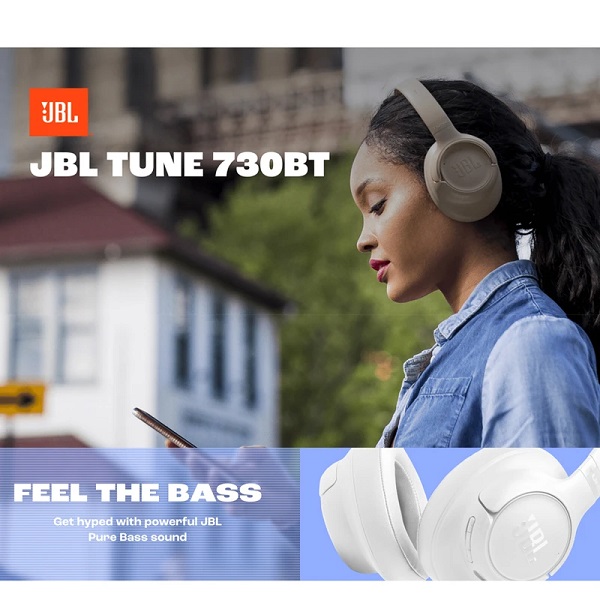 هدفون JBL Tune 730BT هدفون JBL Tune 730BT با باتری ۷۶ ساعته و شارژ سریع