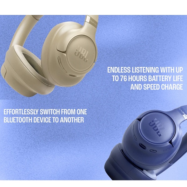طراحی تاشو JBL Tune 730BT طراحی تاشو و قابل حمل هدفون JBL Tune 730BT